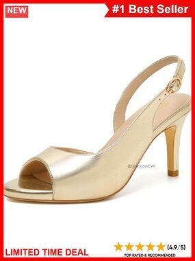 Patent Leather Slingback Block Heels Pointed Toe Ankle Strap Pumps for Work